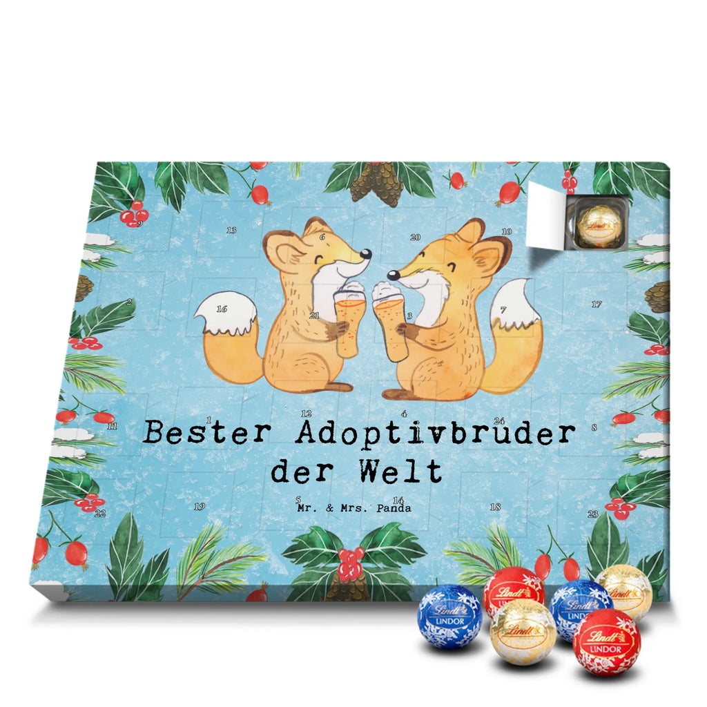 Chocolate advent calendar Fox Best adoptive brother in the world gift, thank you, birthday present, giving, birthday, gift tip, make you happy, for, gift idea, Adoptive brother, adopted, trifle, brother heart, son, best, sibling