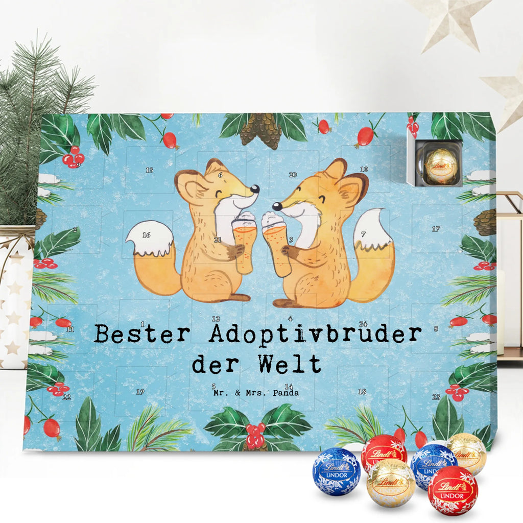Chocolate advent calendar Fox Best adoptive brother in the world gift, thank you, birthday present, giving, birthday, gift tip, make you happy, for, gift idea, Adoptive brother, adopted, trifle, brother heart, son, best, sibling