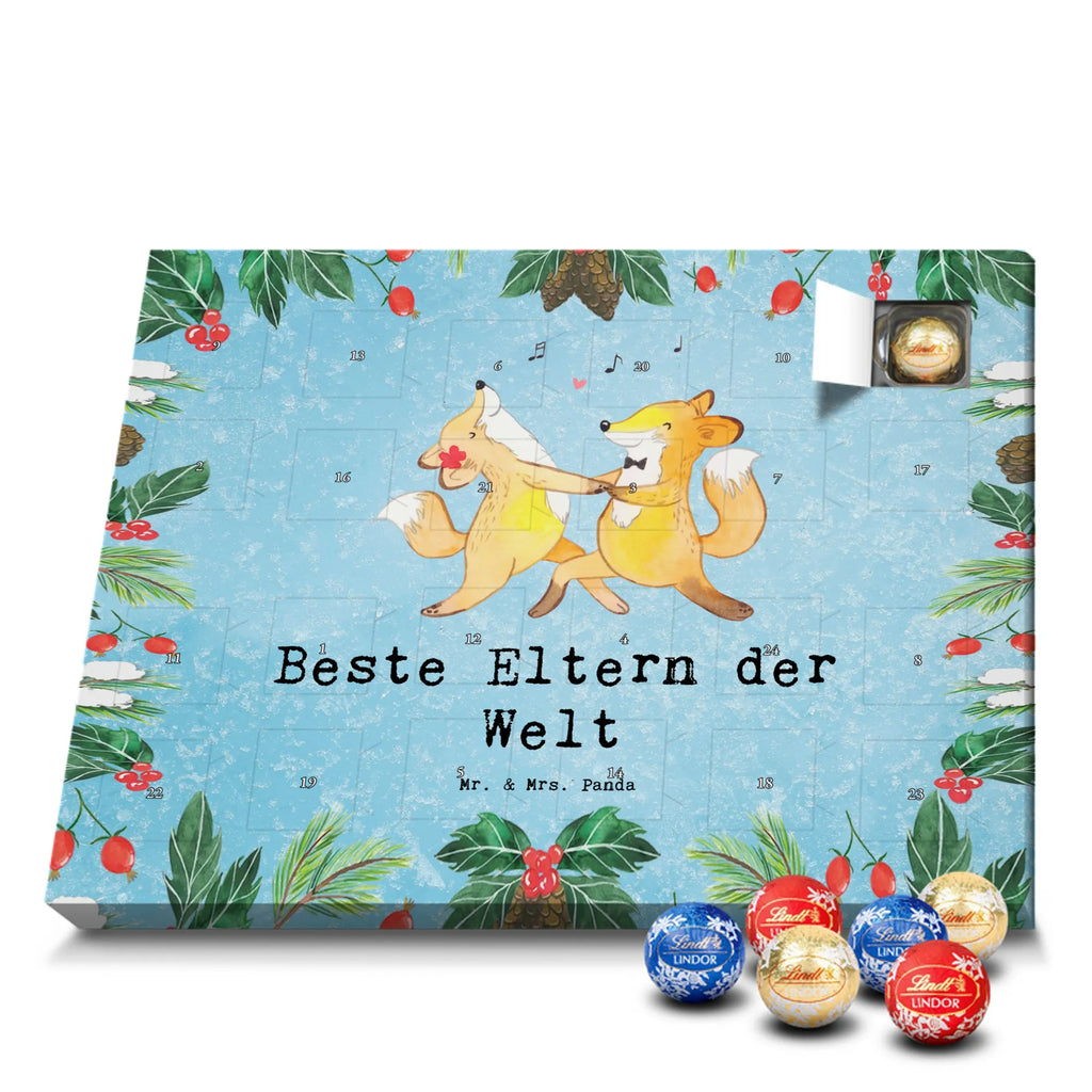 Chocolate advent calendar Fox Best parents in the world gift, birthday, gift idea, birthday present, giving, thank you, for, make you happy, gift tip, mom and dad, parents, parents couple, producer