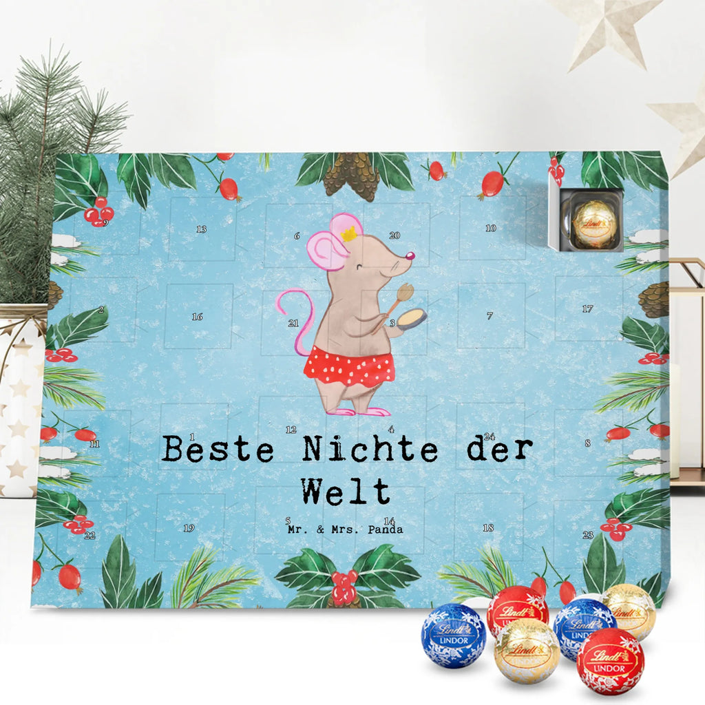 Chocolate advent calendar Mouse best niece in the world gift, birthday, gift idea, birthday present, giving, thank you, for, make you happy, gift tip, sister&#39;s daughter, godmother, uncle, christening, aunt, godchild, best, brother&#39;s daughter, godfather, Niece