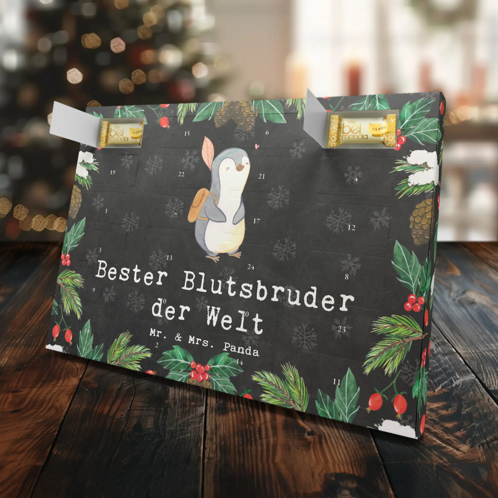Marzipan Adventskalender Pinguin Bester Blutsbruder der Welt Marzipan Adventskalender, für, Dankeschön, Geschenk, Schenken, Geburtstag, Geburtstagsgeschenk, Geschenkidee, Danke, Bedanken, Mitbringsel, Freude machen, Geschenktipp, Brother, Brüder, Blutsbruder, Bester, Kleinigkeit, Freund, Familie, Bruderherz, Geschwister, Blutsgeschwister, Sido