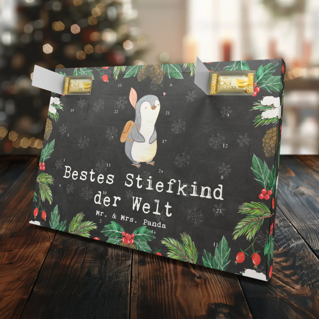 Marzipan Adventskalender Pinguin Bestes Stiefkind der Welt Marzipan Adventskalender, für, Dankeschön, Geschenk, Schenken, Geburtstag, Geburtstagsgeschenk, Geschenkidee, Danke, Bedanken, Mitbringsel, Freude machen, Geschenktipp, Kiddy, Kids, Bestes, Nachwuchs, Kinder, Liebling, Taufe, angeheiratet, Kind, Tochter, Geburt, Stiefkind, Sohn, Kid