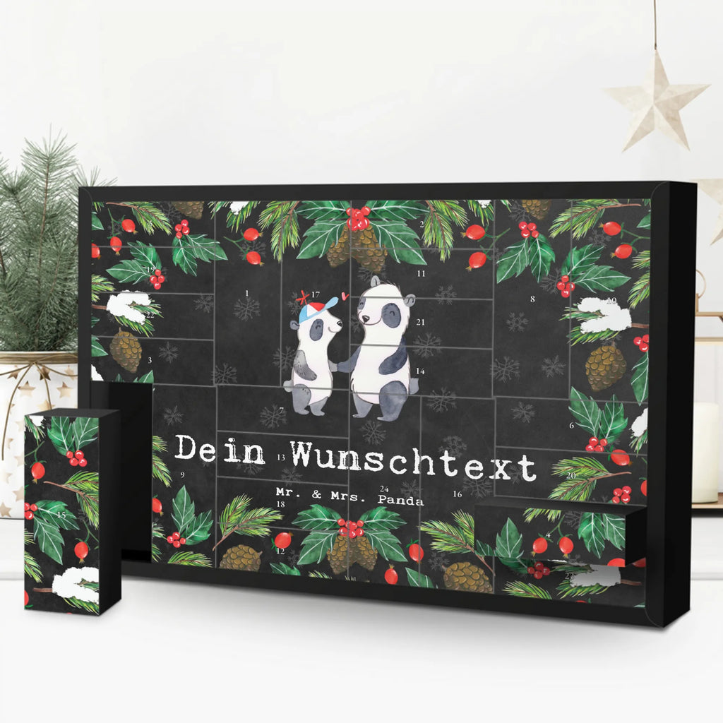 Personalisierter Befüllbarer Adventskalender Panda Bester Sohn der Welt Befüllbarer Adventskalender, Adventskalender Zum Selbst Befüllen, Geschenkidee, Geschenk, Schenken, Mitbringsel, Geburtstag, Geburtstagsgeschenk, für, Danke, Dankeschön, Bedanken, Freude machen, Geschenktipp, Familie, Sohn, Vater, Bube, Nachkomme, Sohnemann, Bub, Nachwuchs, Kind, Söhnchen, Belohnung
