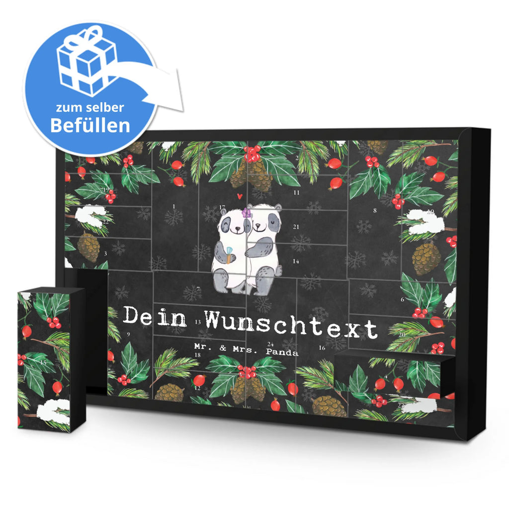 Personalisierter Befüllbarer Adventskalender Panda Beste Verlobte der Welt Adventskalender Zum Selbst Befüllen, Befüllbarer Adventskalender, Geschenkidee, Geschenk, Schenken, Mitbringsel, Geburtstag, Geburtstagsgeschenk, für, Danke, Dankeschön, Bedanken, Freude machen, Geschenktipp, Ehe, Freundin, Traumfrau, Zukünftige, Hochzeit, Frau, Verloben, Ehefrau, Verlobte, Verlobung
