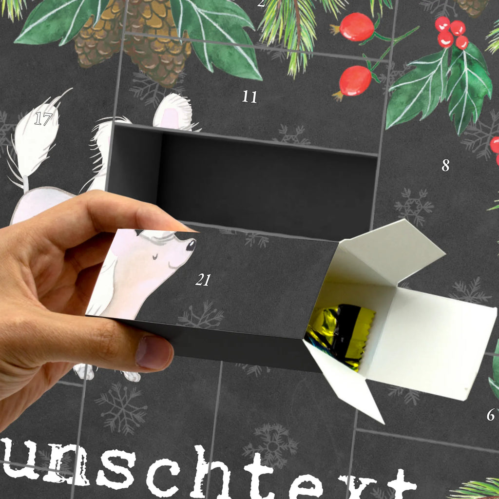 Personalisierter Befüllbarer Adventskalender Chinesischer Schopfhund Moment Adventskalender Zum Selbst Befüllen, Befüllbarer Adventskalender, Geschenk, Schenken, Hund, Hunderasse, Rassehund, Hundebesitzer, Tierfreund, Welpe, Chinese Crested Dog, Chinesischer Schopfhund