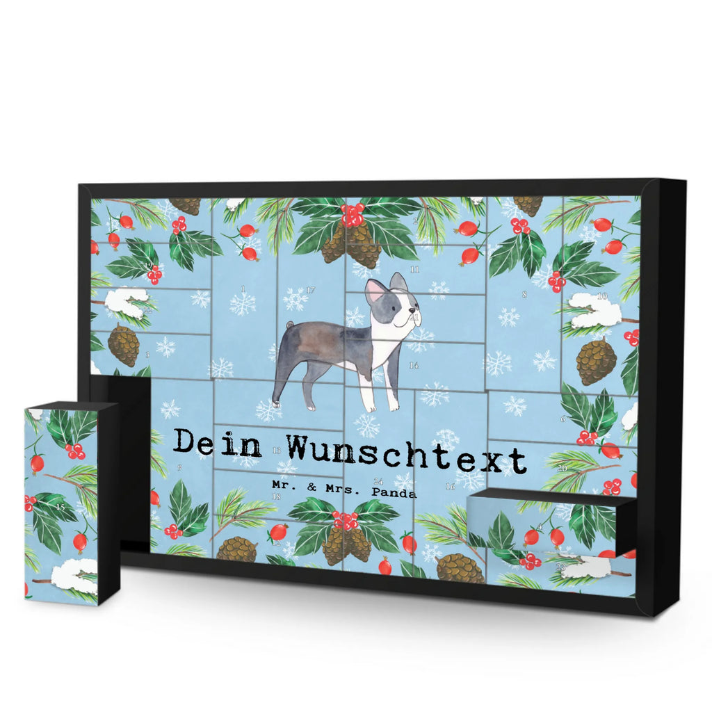 Personalisierter Befüllbarer Adventskalender Boston Terrier Moment Befüllbarer Adventskalender, Adventskalender Zum Selbst Befüllen, Geschenk, Schenken, Hund, Hunderasse, Rassehund, Hundebesitzer, Tierfreund, Welpe, Boston Terrier