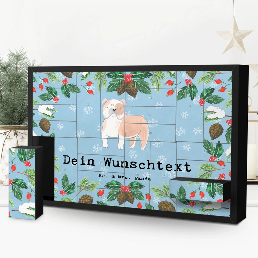 Personalisierter Befüllbarer Adventskalender Englische Bulldogge Moment Adventskalender Zum Selbst Befüllen, Befüllbarer Adventskalender, Geschenk, Schenken, Hund, Hunderasse, Rassehund, Hundebesitzer, Tierfreund, Welpe, Englische Bulldogge