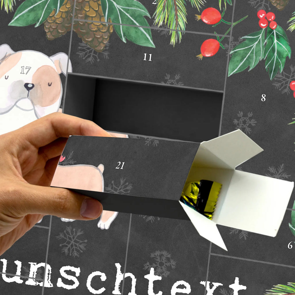 Personalisierter Befüllbarer Adventskalender Englische Bulldogge Moment Adventskalender Zum Selbst Befüllen, Befüllbarer Adventskalender, Geschenk, Schenken, Hund, Hunderasse, Rassehund, Hundebesitzer, Tierfreund, Welpe, Englische Bulldogge