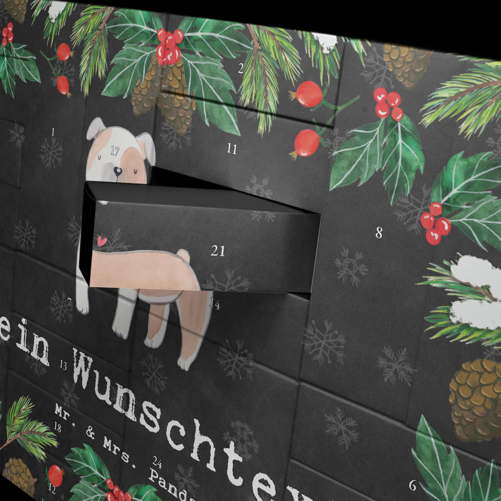 Personalisierter Befüllbarer Adventskalender Englische Bulldogge Moment Adventskalender Zum Selbst Befüllen, Befüllbarer Adventskalender, Geschenk, Schenken, Hund, Hunderasse, Rassehund, Hundebesitzer, Tierfreund, Welpe, Englische Bulldogge