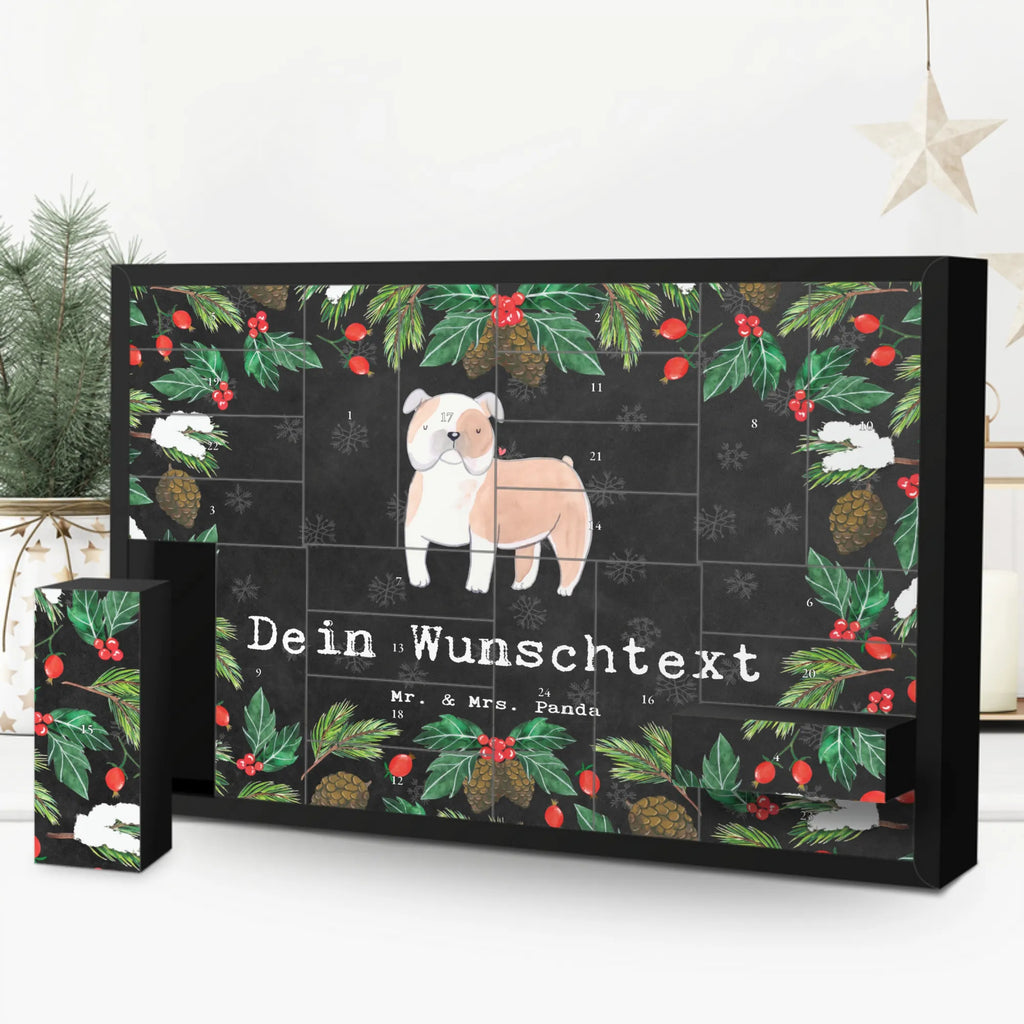 Personalisierter Befüllbarer Adventskalender Englische Bulldogge Moment Adventskalender Zum Selbst Befüllen, Befüllbarer Adventskalender, Geschenk, Schenken, Hund, Hunderasse, Rassehund, Hundebesitzer, Tierfreund, Welpe, Englische Bulldogge