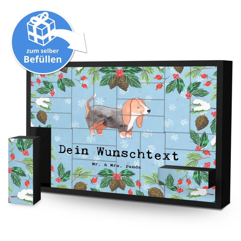 Personalisierter Befüllbarer Adventskalender Basset Hound Moment Befüllbarer Adventskalender, Adventskalender Zum Selbst Befüllen, Geschenk, Schenken, Hund, Hunderasse, Rassehund, Hundebesitzer, Tierfreund, Welpe, Basset Hound, Basset