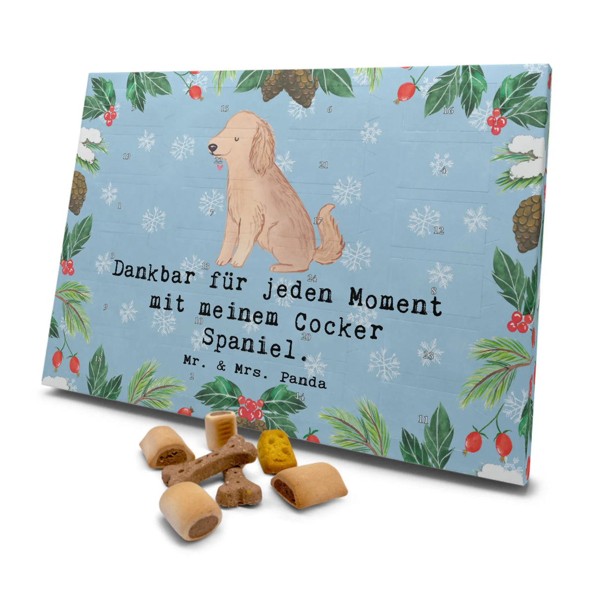 Dog advent calendar Cocker Spaniel Moment Calendar, Christmas, Dogs Advent Calendar, 2019, Christmas Calendar, Pets, Dog, dog breed, purebred dog, dog owner, gift, animal lover, giving, puppy