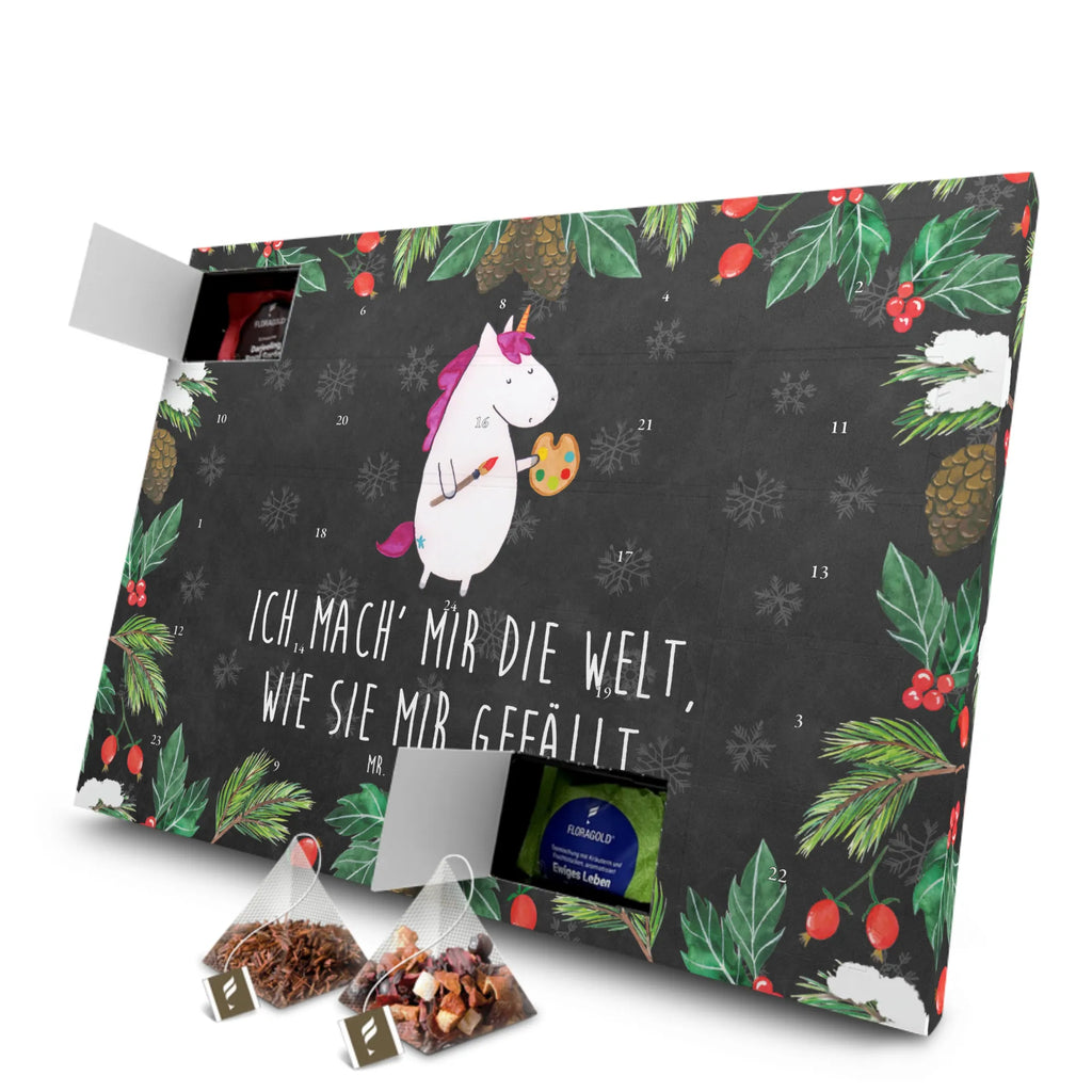 Tee Adventskalender Einhorn Künstler Adventskalender mit Tee, Adventskalender, Tee Adventskalender, Einhorn, Einhorn Deko, Einhörner, Unicorn, Zeichnen, Farbe, Artist, Englisch, Malen, Geschenk, Pinsel, Welt, Künstler, Stift, Maler