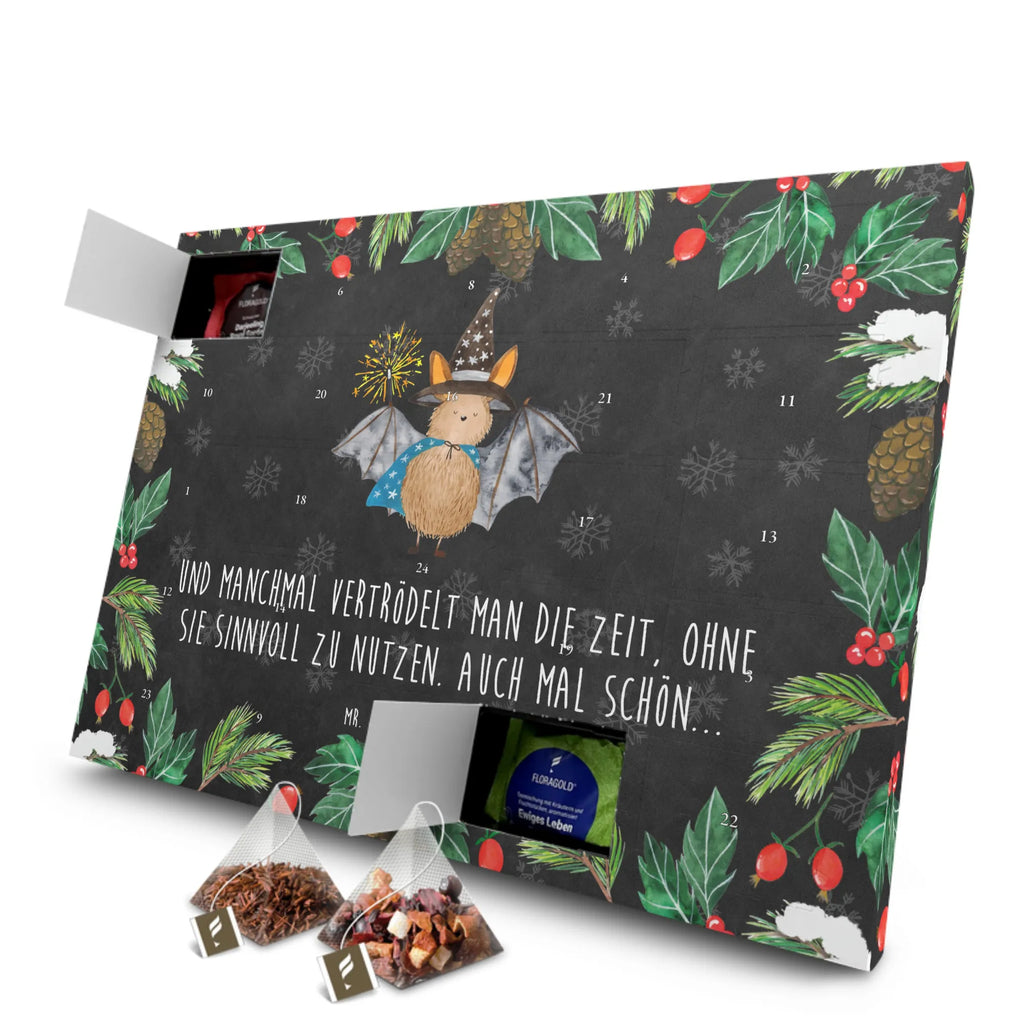 Tee Adventskalender Fledermaus Zauberer Adventskalender, Tee Adventskalender, Adventskalender mit Tee, Tiere, Tiermotive, Gute Laune, Lustige Sprüche, Reinsteigern, Frauen, Fledermaus, Magier, Zauberer, Fledermäuse
