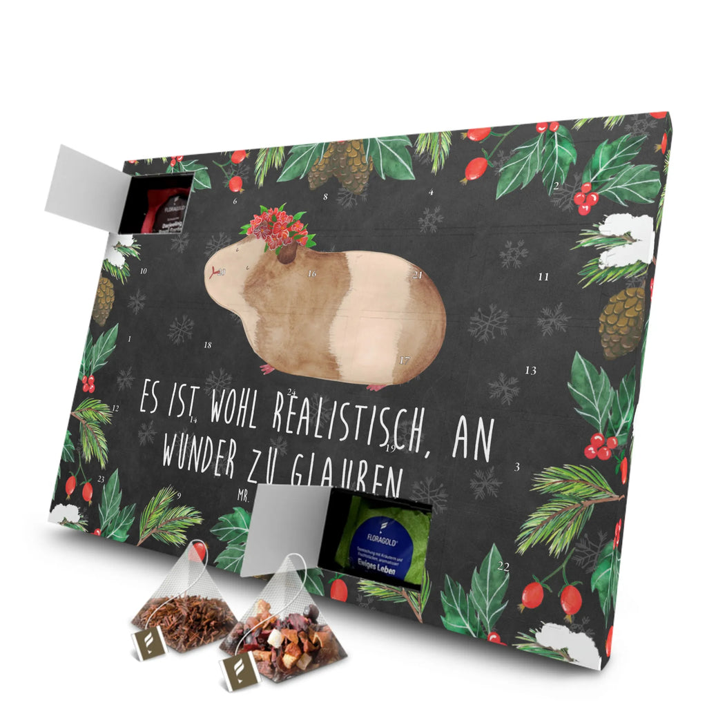 Tee Adventskalender Meerschweinchen Weisheit Adventskalender mit Tee, Tee Adventskalender, Adventskalender, Tiermotive, Tiere, Gute Laune, Lustige Sprüche, Meerschweinchen, Wunder, Meerie, Meeries, Weisheit, Wunderland, Spruch, Realität, Motivation, Blumenkind