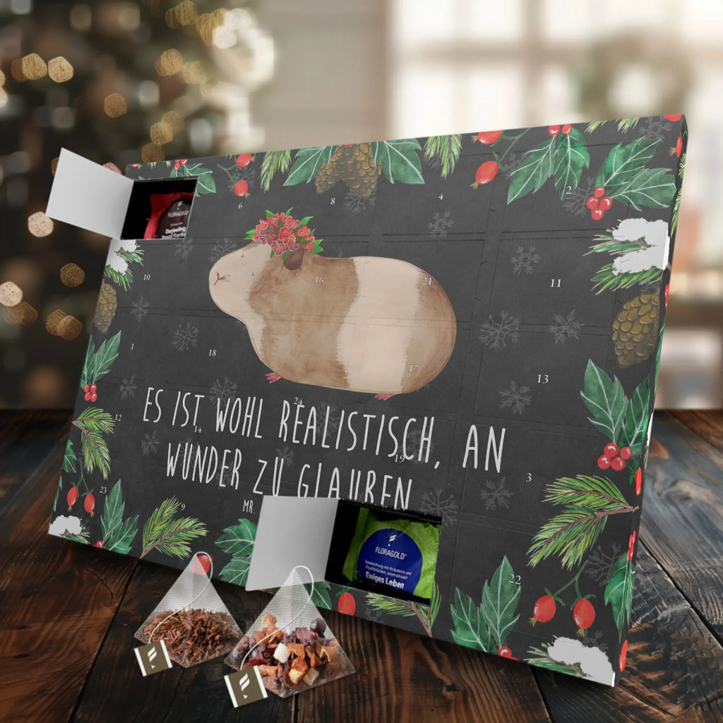 Tee Adventskalender Meerschweinchen Weisheit Adventskalender mit Tee, Tee Adventskalender, Adventskalender, Tiermotive, Tiere, Gute Laune, Lustige Sprüche, Meerschweinchen, Wunder, Meerie, Meeries, Weisheit, Wunderland, Spruch, Realität, Motivation, Blumenkind