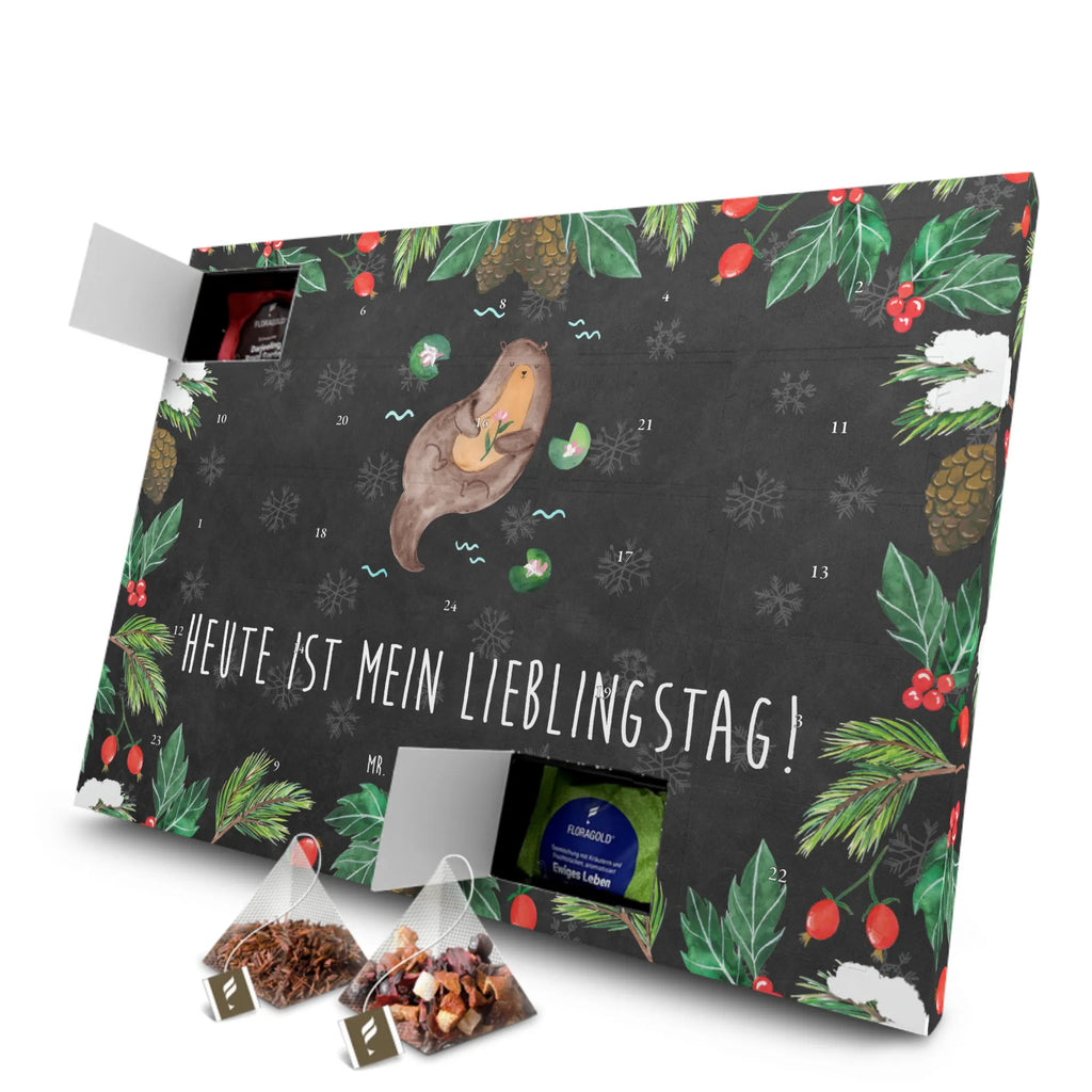 Tee Adventskalender Otter Seerose Adventskalender mit Tee, Adventskalender, Tee Adventskalender, Otter, Fischotter, Seeotter, Otter Seeotter See Otter