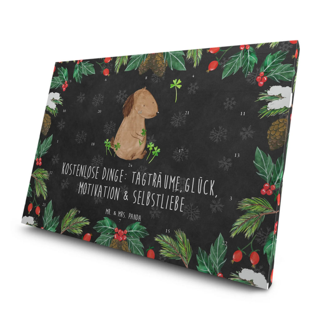 Tee Adventskalender Hund Kleeblatt Tee Adventskalender, Adventskalender mit Tee, Adventskalender, Hunderasse, Tierliebhaber, Hundemotiv, Haustier, Hundebesitzer, Hund, Sprüche, Motivation, Achtsamkeit, Tagträume, Glücksbringer, Glück, Selbstliebe, Neuanfang, Kleeblatt, Geschenk