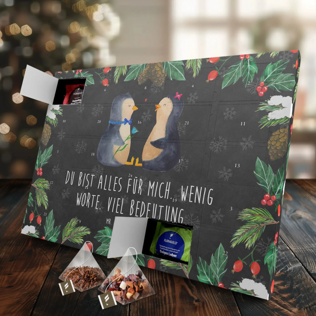 Tee Adventskalender Pinguin Pärchen Adventskalender mit Tee, Adventskalender, Tee Adventskalender, Pinguin, Verlobung, Liebespaar, Hochzeitsgeschenk, Große Liebe, Hochzeitstag, Pinguine, Hochzeit, Traumpaar, Liebesgeschenk, Liebe, Jahrestag, Liebesbeweis