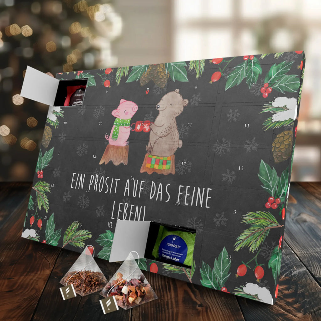 Tee Adventskalender Glühschwein Sause Adventskalender mit Tee, Tee Adventskalender, Adventskalender, Advent, Heiligabend, Winter, Wintermotiv, Weihnachten, Weihnachtsdeko, Nikolaus, Weihnachtszeit, Alles Gute, Schwein, Prost, Bär