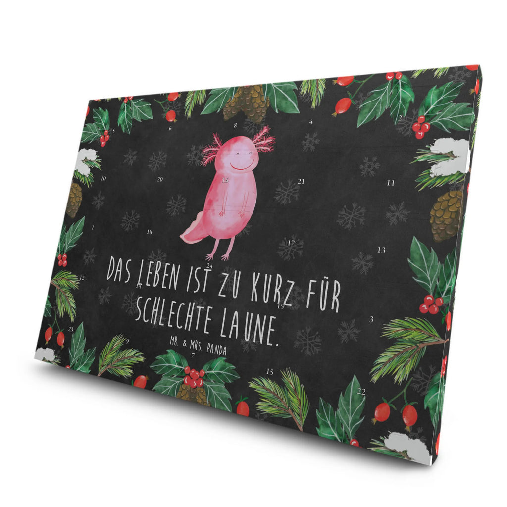 Tee Adventskalender Axolotl Glücklich Tee Adventskalender, Adventskalender mit Tee, Adventskalender, Axolotl, Molch, Motivation, Schwanzlurch, Lurche, Gute Laune, Axolot, Lurch