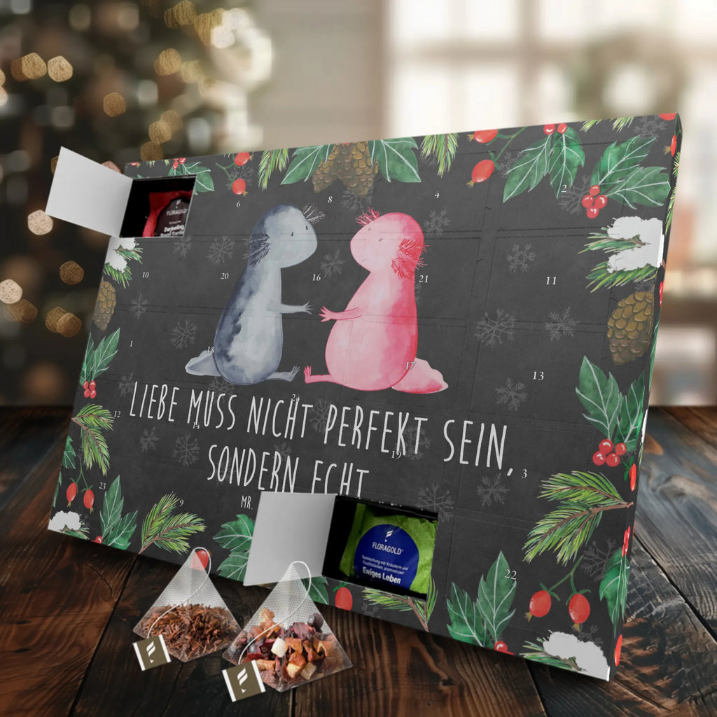 Tee Adventskalender Axolotl Liebe Adventskalender, Adventskalender mit Tee, Tee Adventskalender, Axolotl, Molch, Lurch, Ehemann, Freund, Jahrestag, Liebe, Valentinstag, Axolot, Große Liebe, Verlobter, Schwanzlurch, Liebesbeweis, Lurche