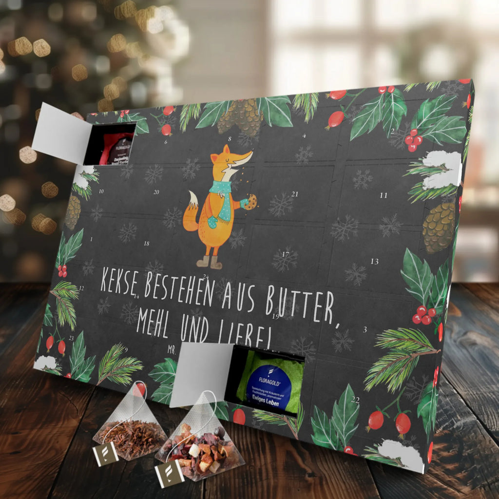 Tee Adventskalender Fuchs Keks Tee Adventskalender, Adventskalender, Adventskalender mit Tee, Fuchs, Kekse, Backen Spruch, Plätzchen, Winter, Füchse, Liebe, Weihnachtszeit, Küche Deko