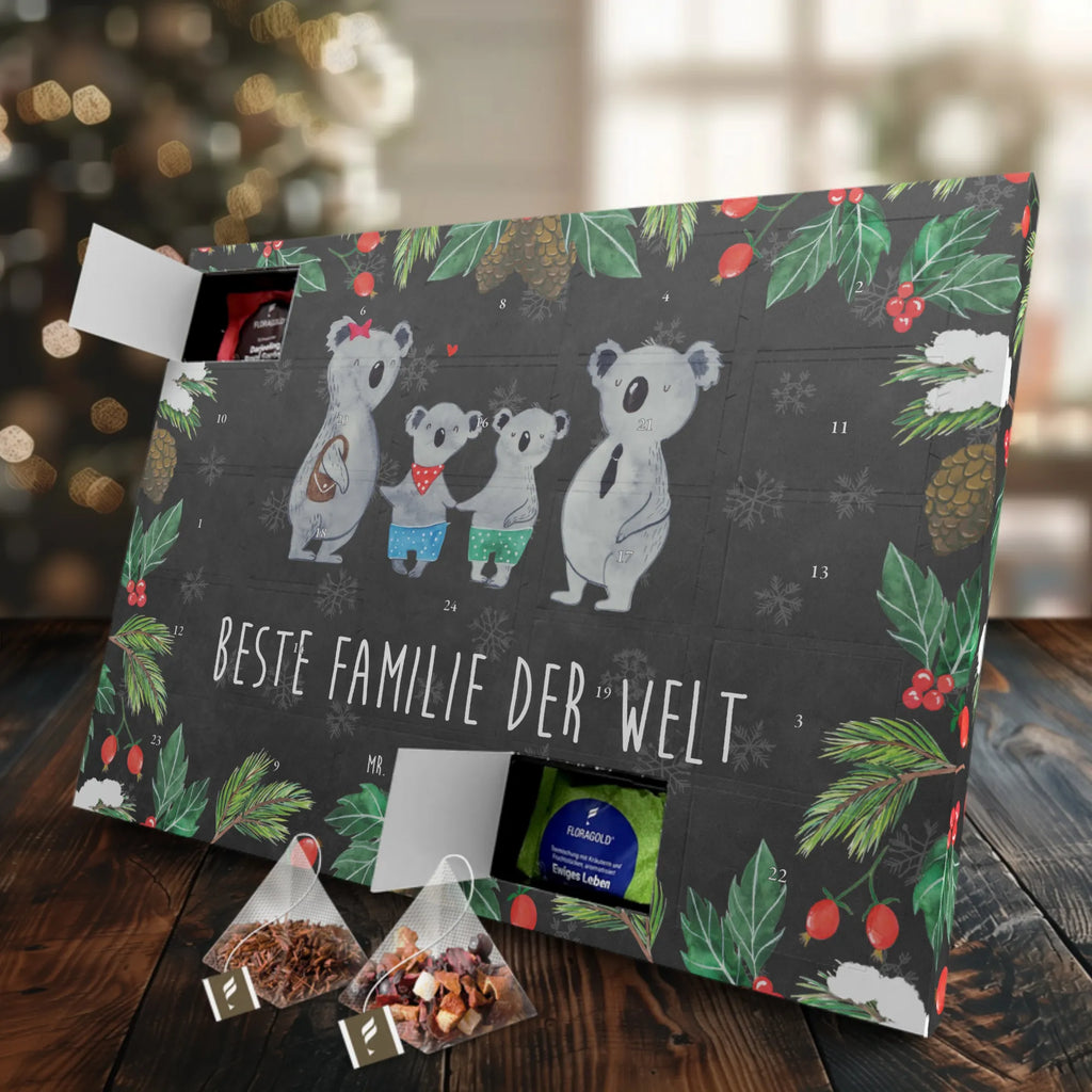 Tee Adventskalender Koala Familie zwei Tee Adventskalender, Adventskalender, Adventskalender mit Tee, Mama, Oma, Opa, Schwester, Papa, Bruder, Muttertag, Vatertag, Familie, Lieblingsfamilie, Familienleben, Koalafamilie, Koala, Familienzeit, Koalabär, Beste Familie