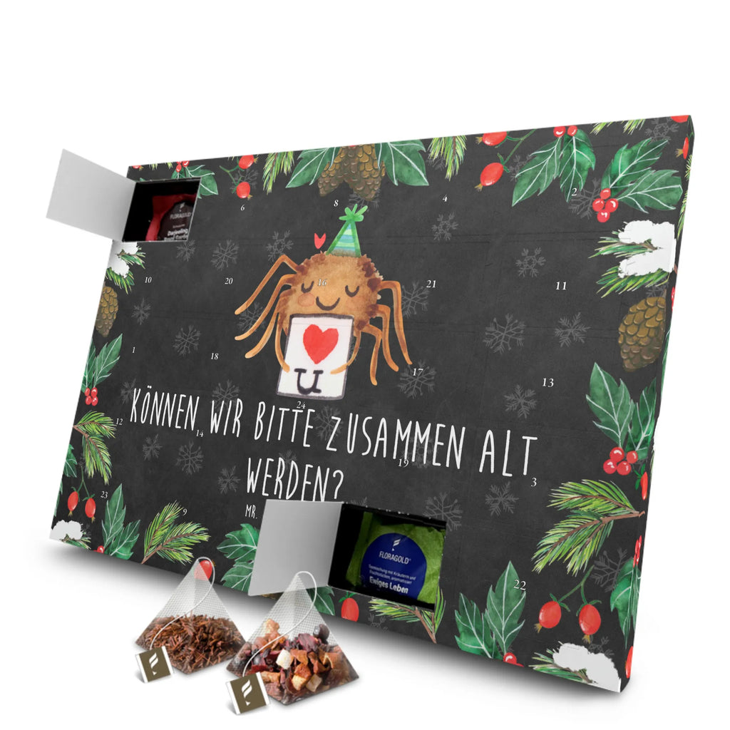 Tee Adventskalender Spinne Agathe Brief Adventskalender mit Tee, Tee Adventskalender, Adventskalender, Spinne Agathe, Spinne, Merchandise, Agathe, Videos, Heiratsantrag, Treuetest, Ich Liebe Dich, Verliebt, Liebesbeweis, Treuebeweis, Liebespaar, Liebesgeschenk