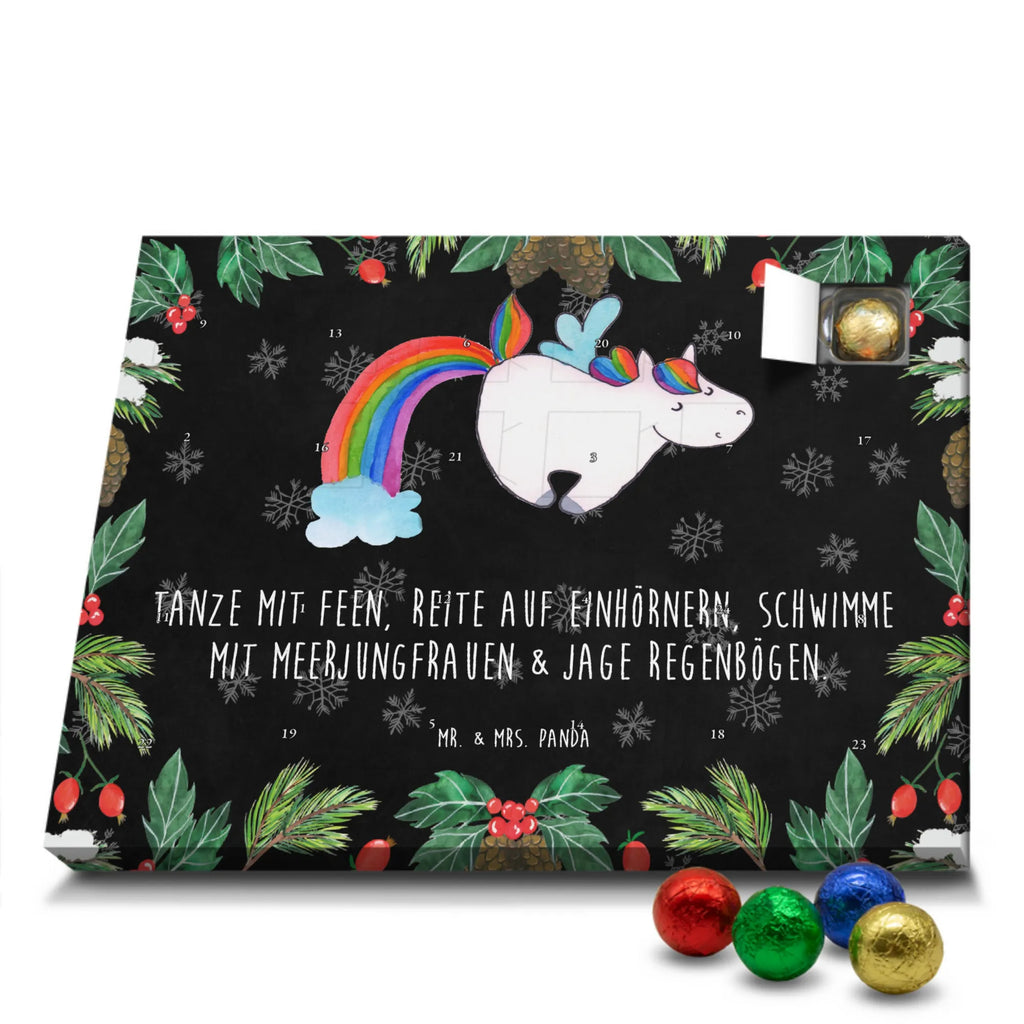 Chocolate advent calendar unicorn Pegasus growing up, pegasus, rainbow, reality, playing, unicorn love, saying fun