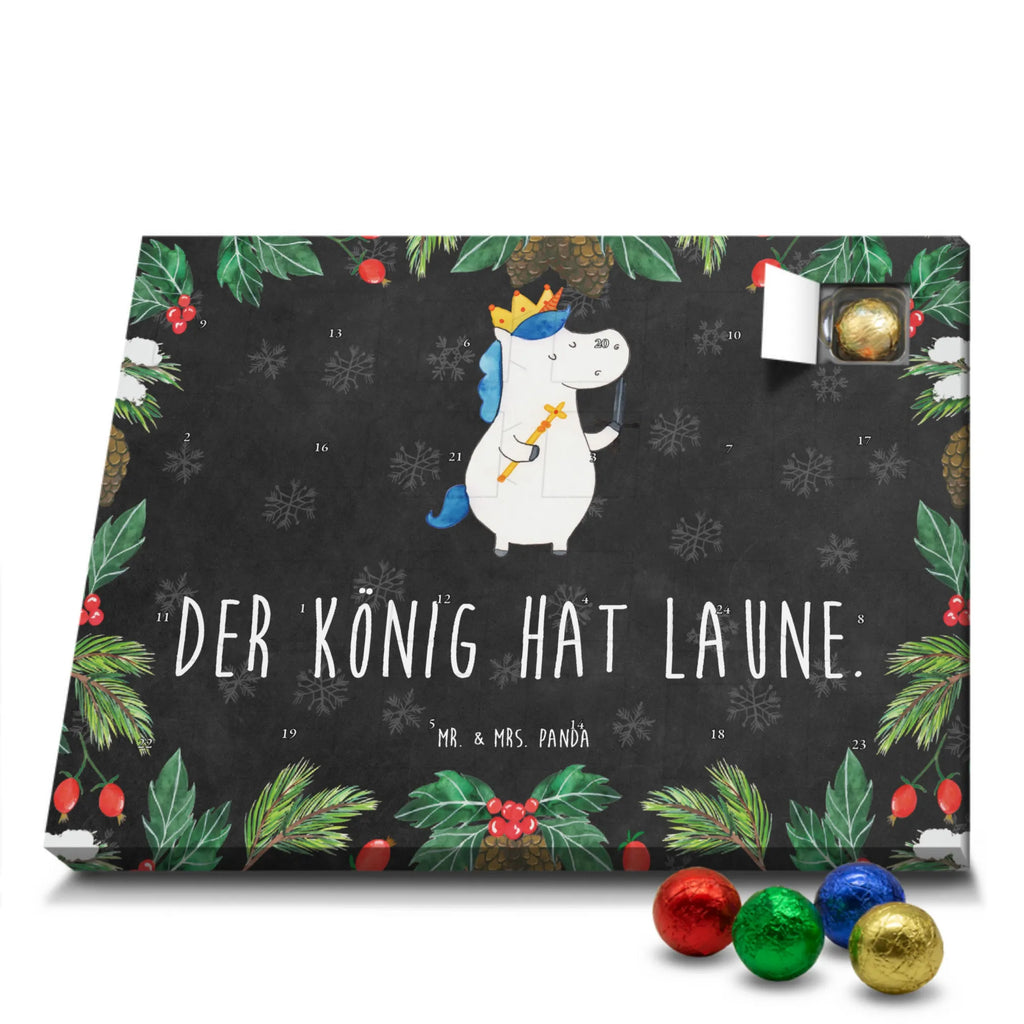 Chocolate advent calendar unicorn king with sword present boy, gift boyfriend, President, Prosecco, King, Ruler, Emperor, Chancellor, Crown, Princess, sword