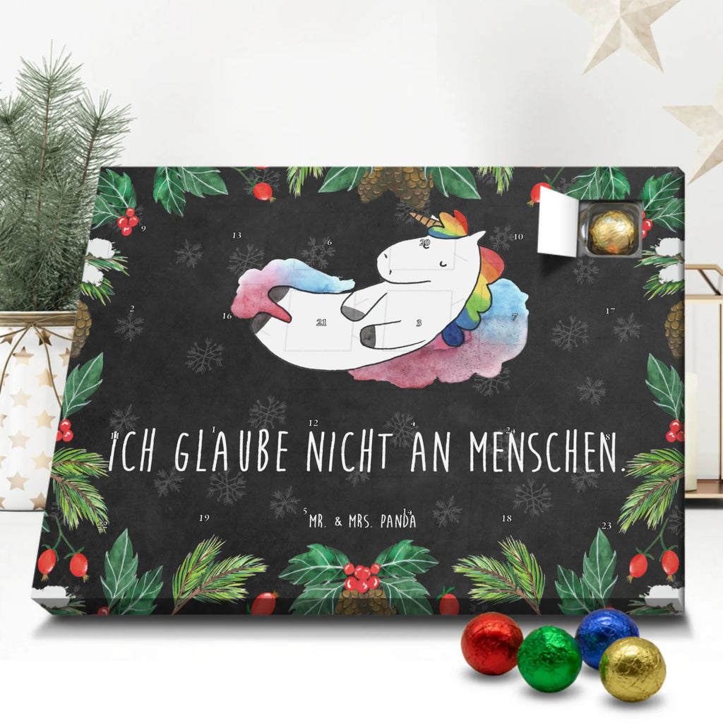 Chocolate advent calendar unicorn cloud 7 witty, faith, people, gift, reality, in love