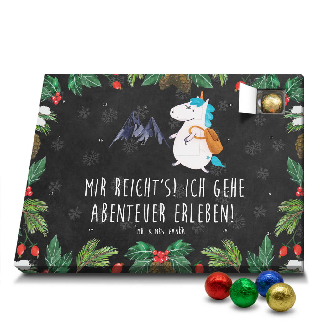 Chocolate advent calendar unicorn climber adventurer, travel, mountaineer, vacation, world traveler, adventure, mountains, world trip, explorer