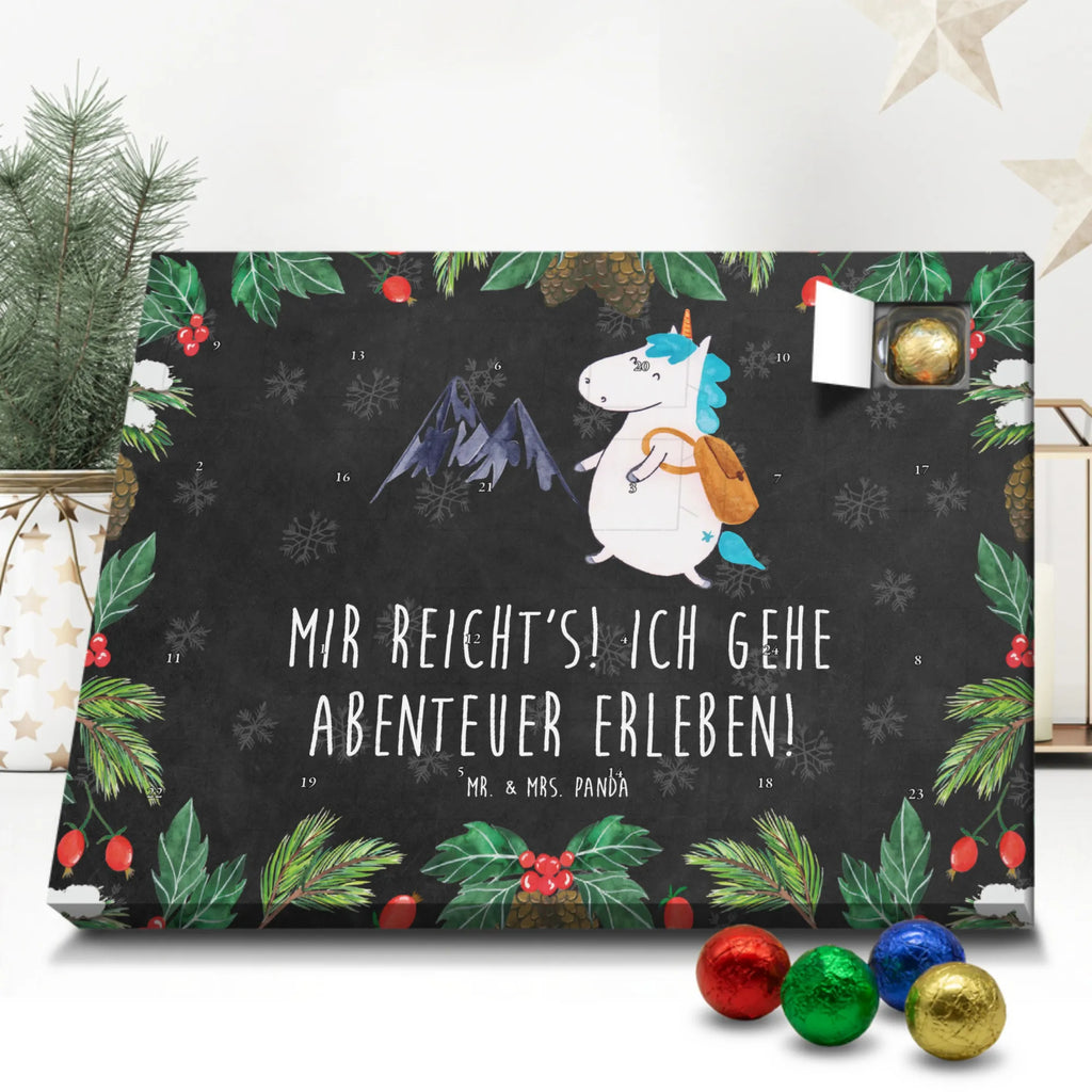 Chocolate advent calendar unicorn climber adventurer, travel, mountaineer, vacation, world traveler, adventure, mountains, world trip, explorer