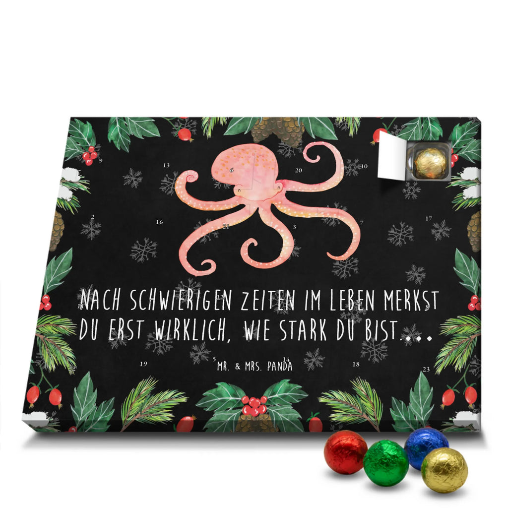 Chocolate advent calendar Squid gift ideas, gifts, small animals, good mood, cute, funny sayings, cute animal motives, hand drawn, special gifts, card, animal lover, octopus, ocean, squid, arms, sea animal, water