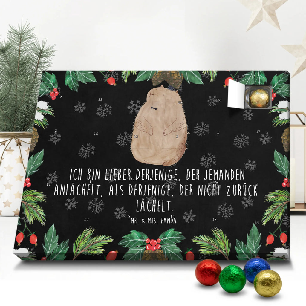 Chocolate advent calendar Groundhog gift ideas, gifts, small animals, good mood, cute, funny sayings, cute animal motives, hand drawn, special gifts, card, animal lover, Groundhog, friendliness, cheerfulness, etiquette, decency, respect