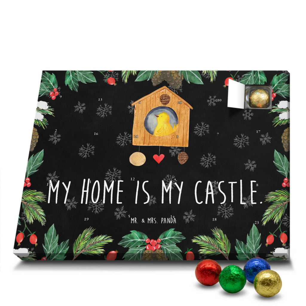 Chocolate advent calendar Bird House gift ideas, gifts, small animals, good mood, cute, funny sayings, cute animal motives, hand drawn, special gifts, card, animal lover, birds, Bird, apartment, our house, favorite place, birdhouse