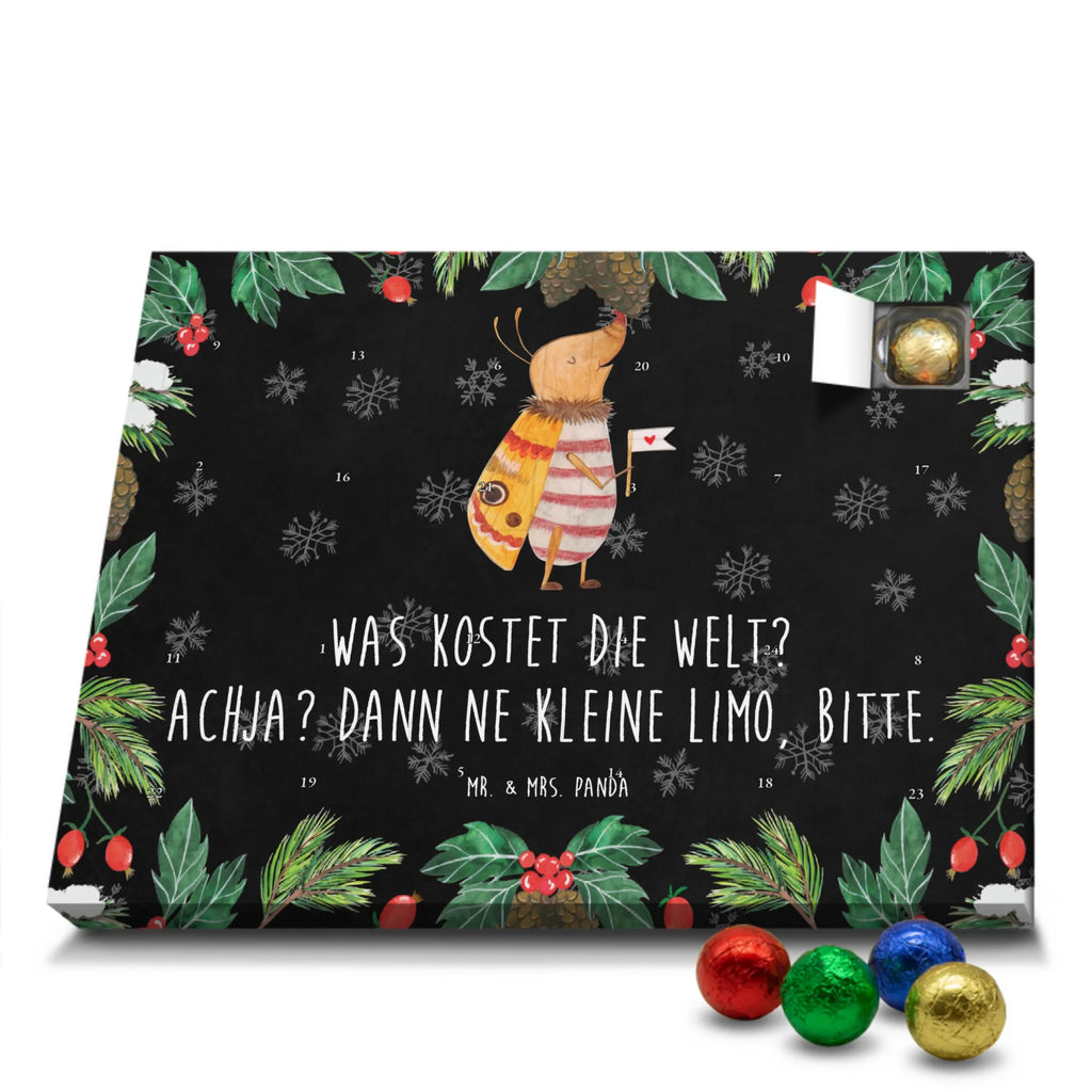Chocolate advent calendar Moth flag gift ideas, gifts, small animals, good mood, cute, funny sayings, cute animal motives, hand drawn, special gifts, card, animal lover, How much does the world cost, Beetle, Saying funny, Kitchen decoration, Moth