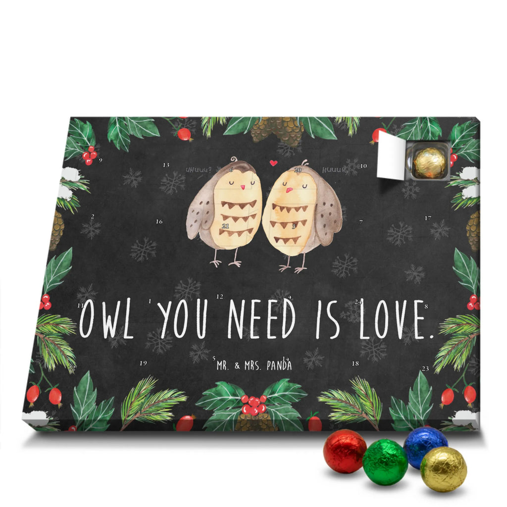 Chocolate advent calendar owls Love illustrated, nocturnal, romantic gift, gift ideas, birthday present, forest animal, bird, owl decor, Girlfriend gift, Pun funny, Owl decoration, Love saying, Wedding saying, Friend