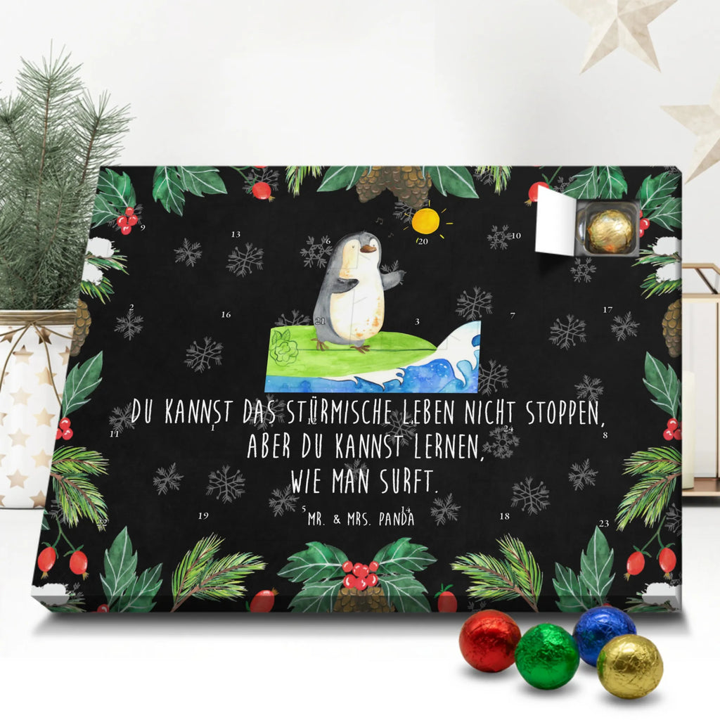 Chocolate advent calendar Penguin surfer North Pole, Penguins, waves, surfing, wave riding, holidays, penguins, surfers