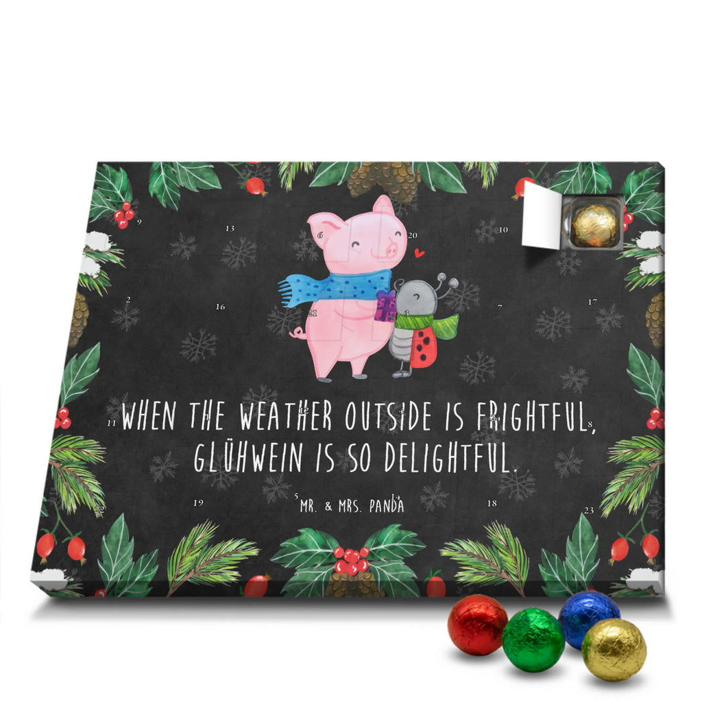 Chocolate advent calendar Glow Pig Snuggle snow, Christmas time