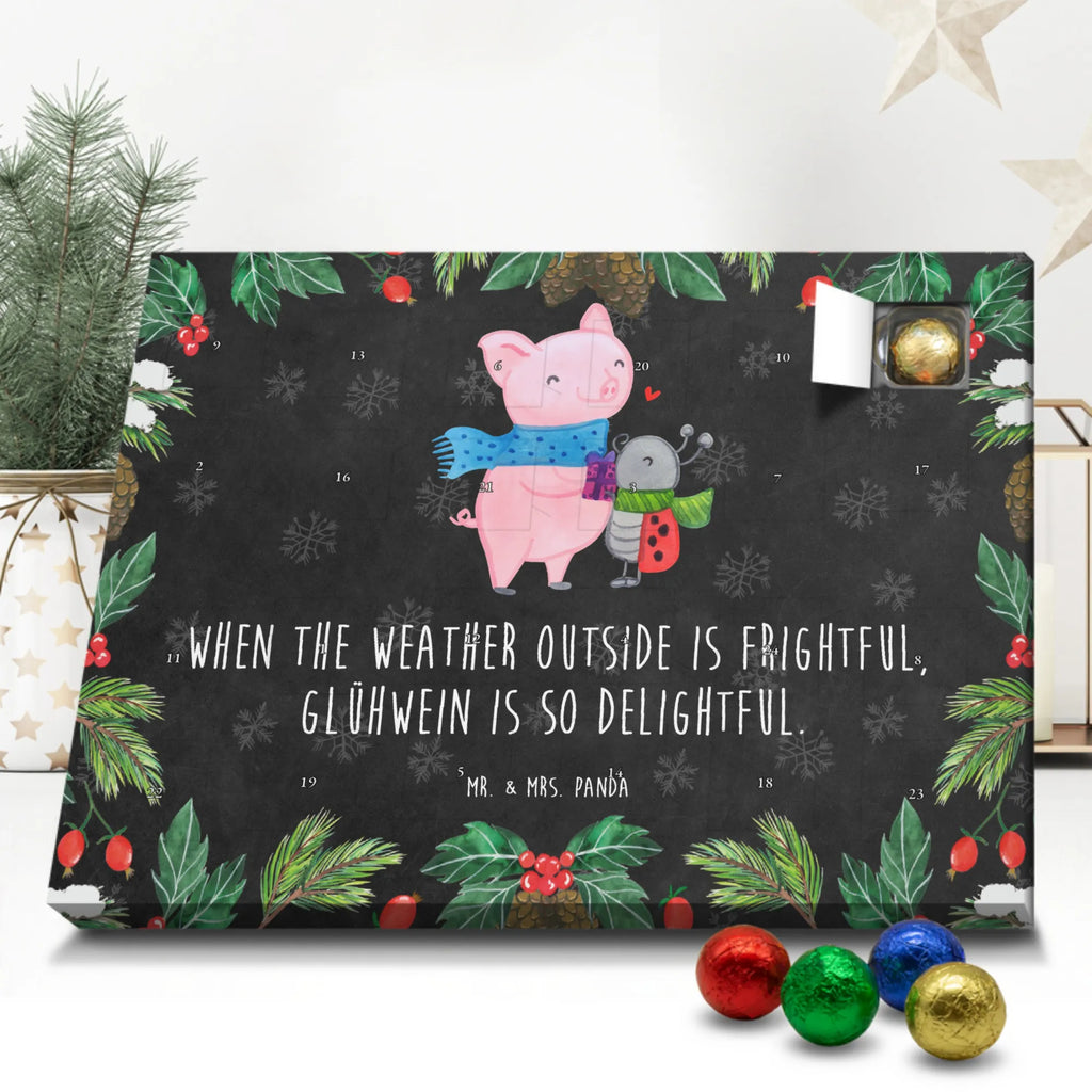 Chocolate advent calendar Glow Pig Snuggle snow, Christmas time