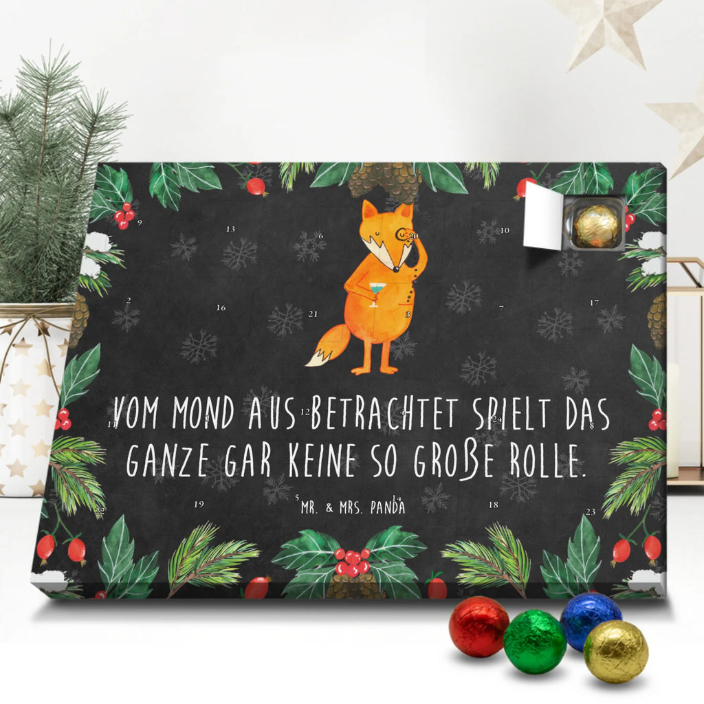 Chocolate advent calendar Fox lord forest wildlife, clever as a fox, foxes, animal lover, words of consolation, motivation saying, problem solving, lovesickness gift, saying funny
