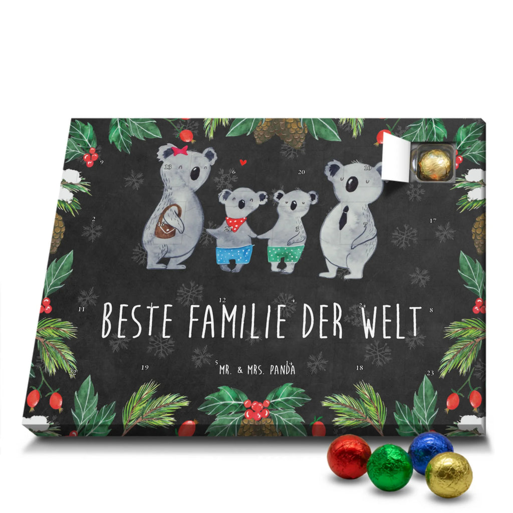 Chocolate advent calendar Koala family with two kids Father's Day, Mother's Day, family life, best family, koala bear, koala family, family time, favourite family