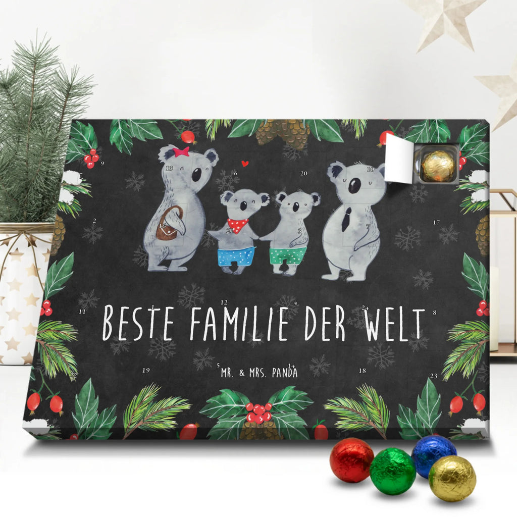 Chocolate advent calendar Koala family with two kids Father's Day, Mother's Day, family life, best family, koala bear, koala family, family time, favourite family