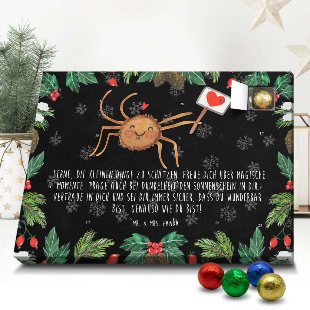Chocolate advent calendar Spider Agatha Motivation Spider, Spider Agathe