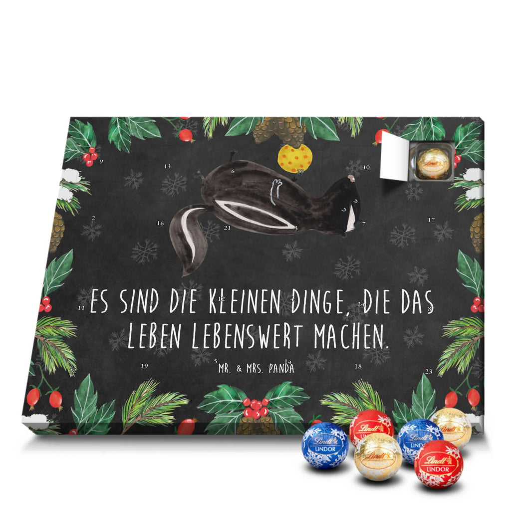 Chocolate advent calendar skunk ball wisdom, playful, predator, stinky, wild animal