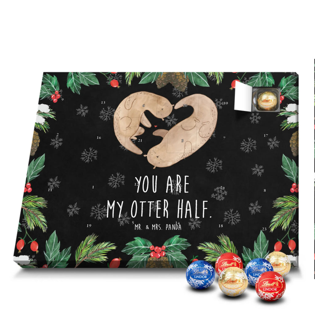 Chocolate advent calendar otter Heart mammal, predator, gifts for people in love, gift ideas for animal lovers, animal, aquatic animal, marten, otter gifts, water mammal, water, water animal, sea otter, animal lover, European otter, baby otter, heart, anniversary, love gift, life together, wedding day, proof of love, better half