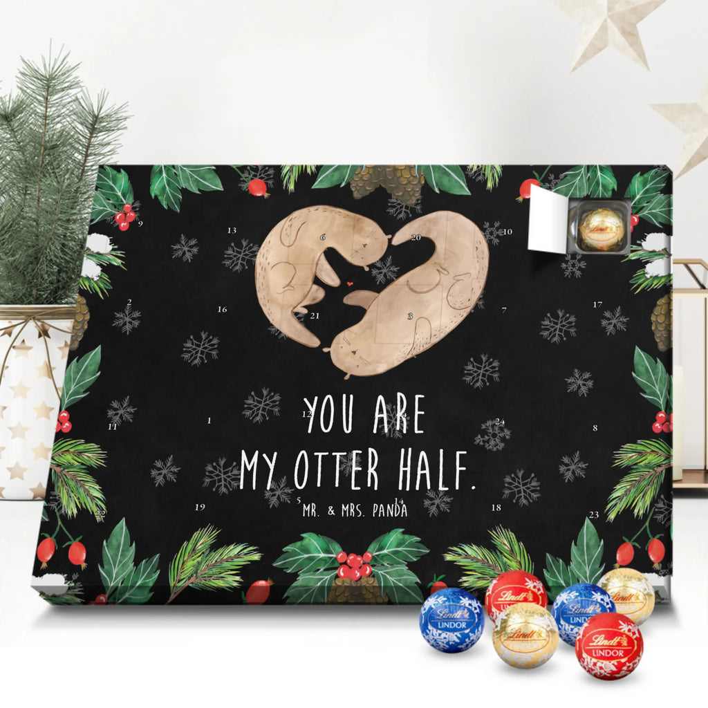 Chocolate advent calendar otter Heart mammal, predator, gifts for people in love, gift ideas for animal lovers, animal, aquatic animal, marten, otter gifts, water mammal, water, water animal, sea otter, animal lover, European otter, baby otter, heart, anniversary, love gift, life together, wedding day, proof of love, better half