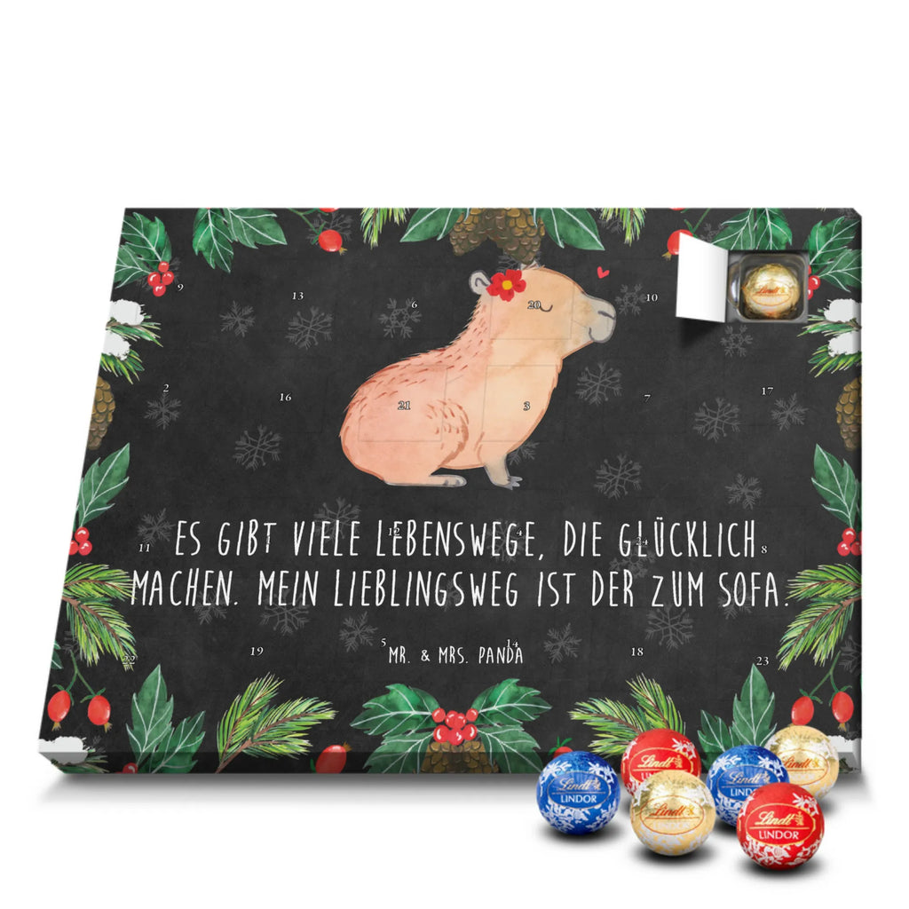 Chocolate advent calendar Capybara flower card, gift ideas, gifts, animal lover, special gifts, cute animal motives, hand drawn, small animals, good mood, cute, funny sayings